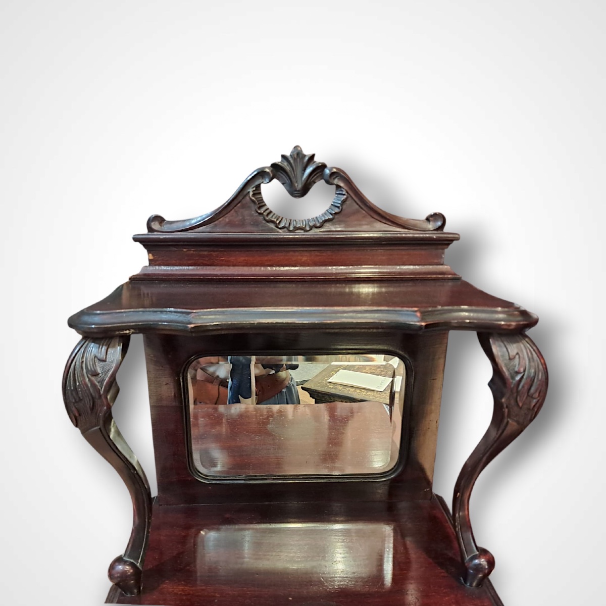 Mahogany Coal Cabinet, England, Early 20th Century-photo-3