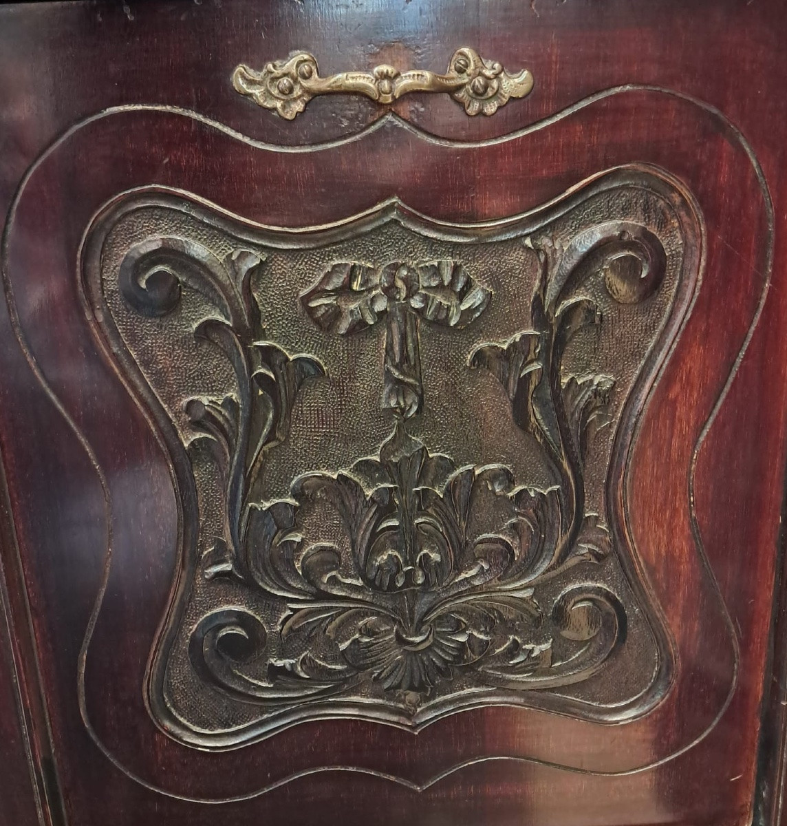Mahogany Coal Cabinet, England, Early 20th Century-photo-5
