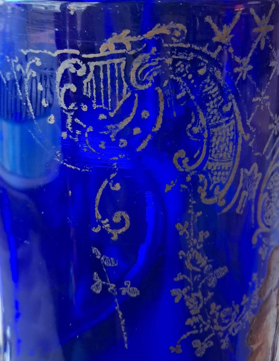 Legras, paire de vases en verre émaillé, début XXe-photo-4