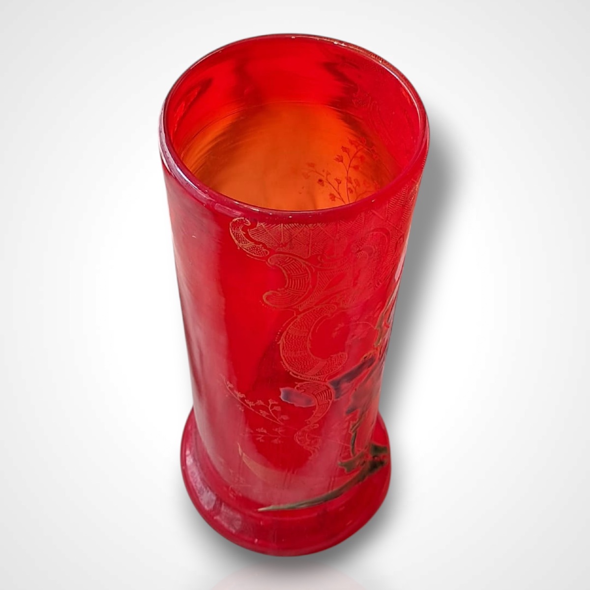 Legras, Enamelled Glass Vase, Early 20th Century-photo-3