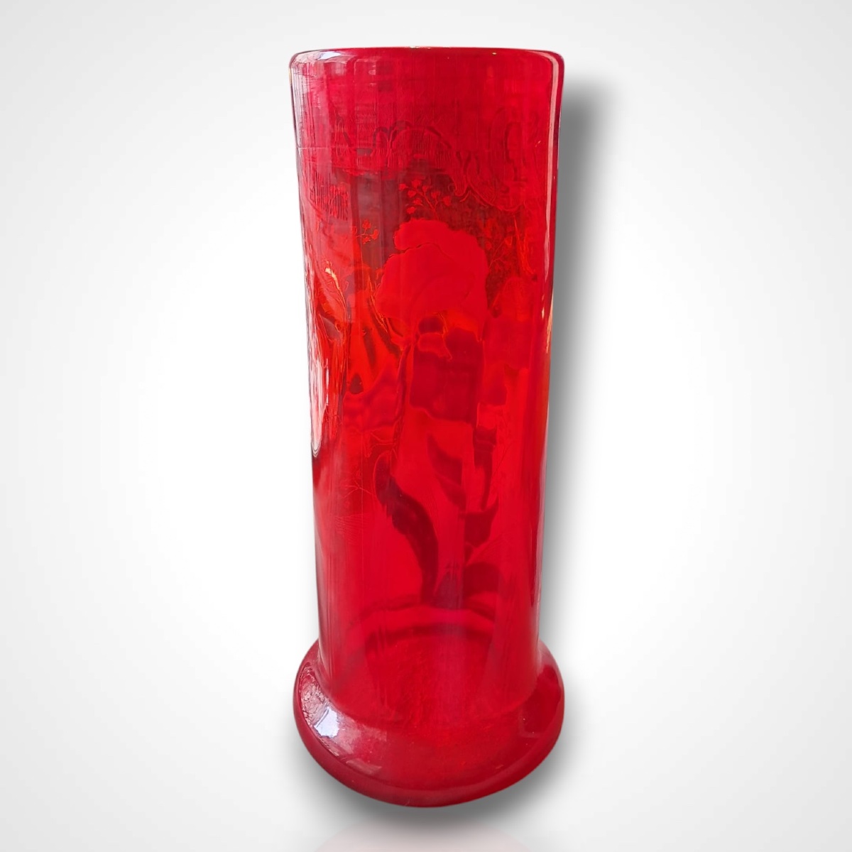 Legras, Enamelled Glass Vase, Early 20th Century-photo-4