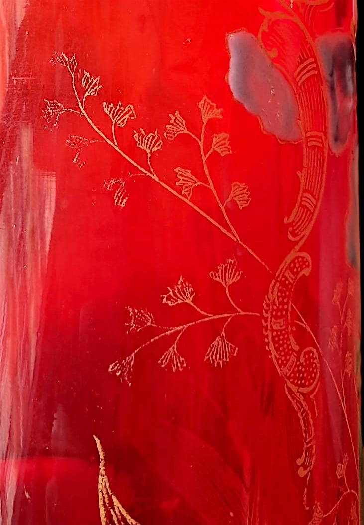 Legras, Enamelled Glass Vase, Early 20th Century-photo-4