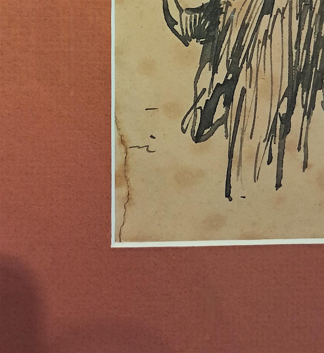 Bernard Naudin, dessin de soldat, encre sur papier, XXe-photo-3