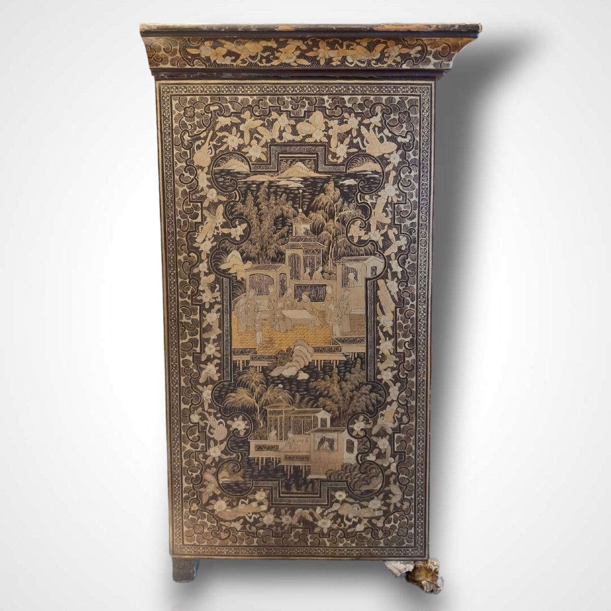 Cabinet laqué, Chine, d’époque XIXe.-photo-7