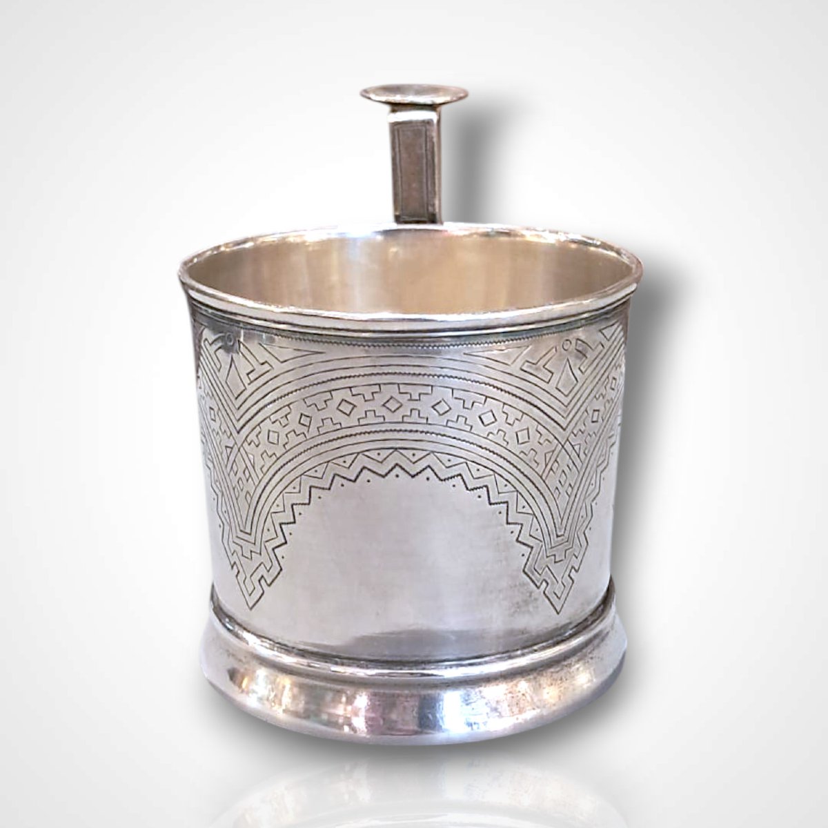 Silver Pod Stakan, Russia, Late 19th Century-photo-4