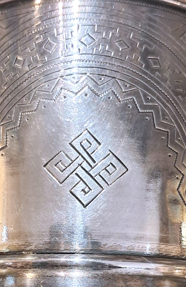 Silver Pod Stakan, Russia, Late 19th Century-photo-5