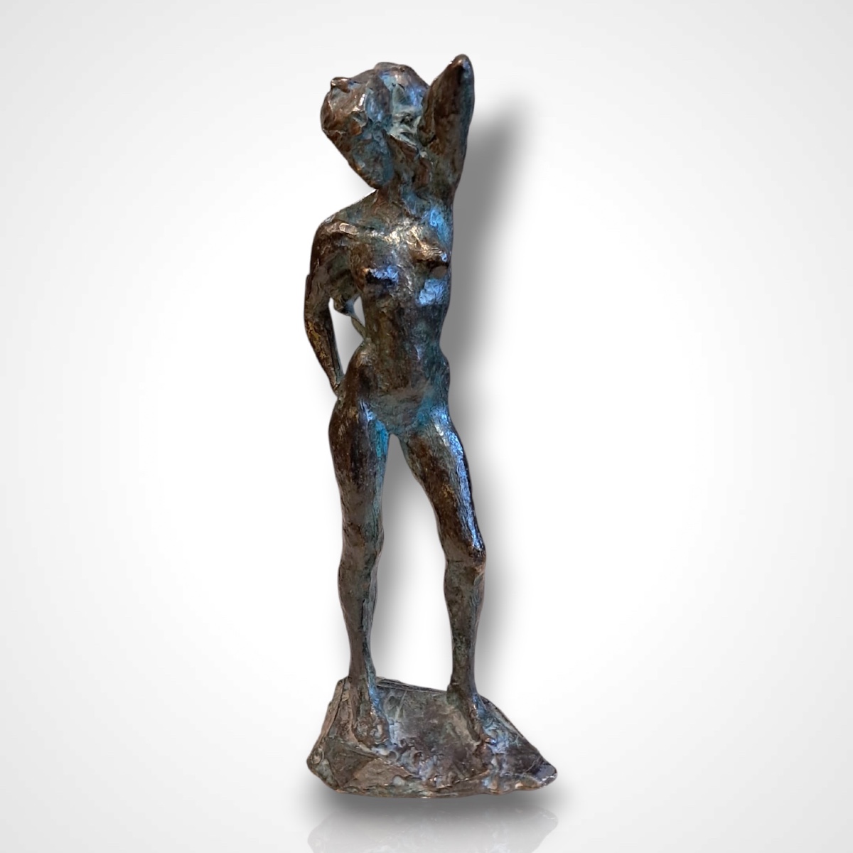 Marie-Josèphe Bourron, nu féminin, bronze, XXe