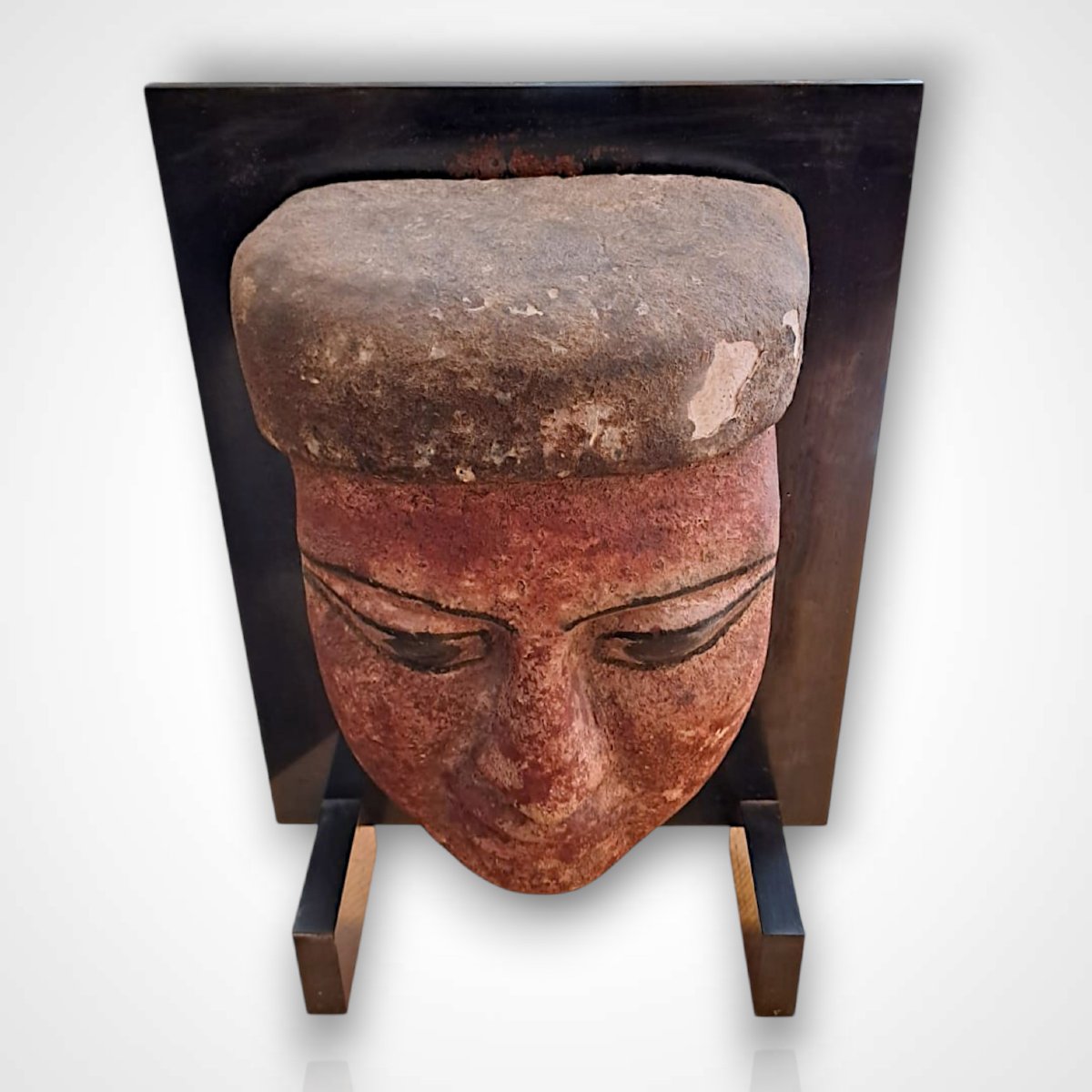 Masque funéraire, Egypte, Basse Epoque ou période ptolémaïque-photo-2