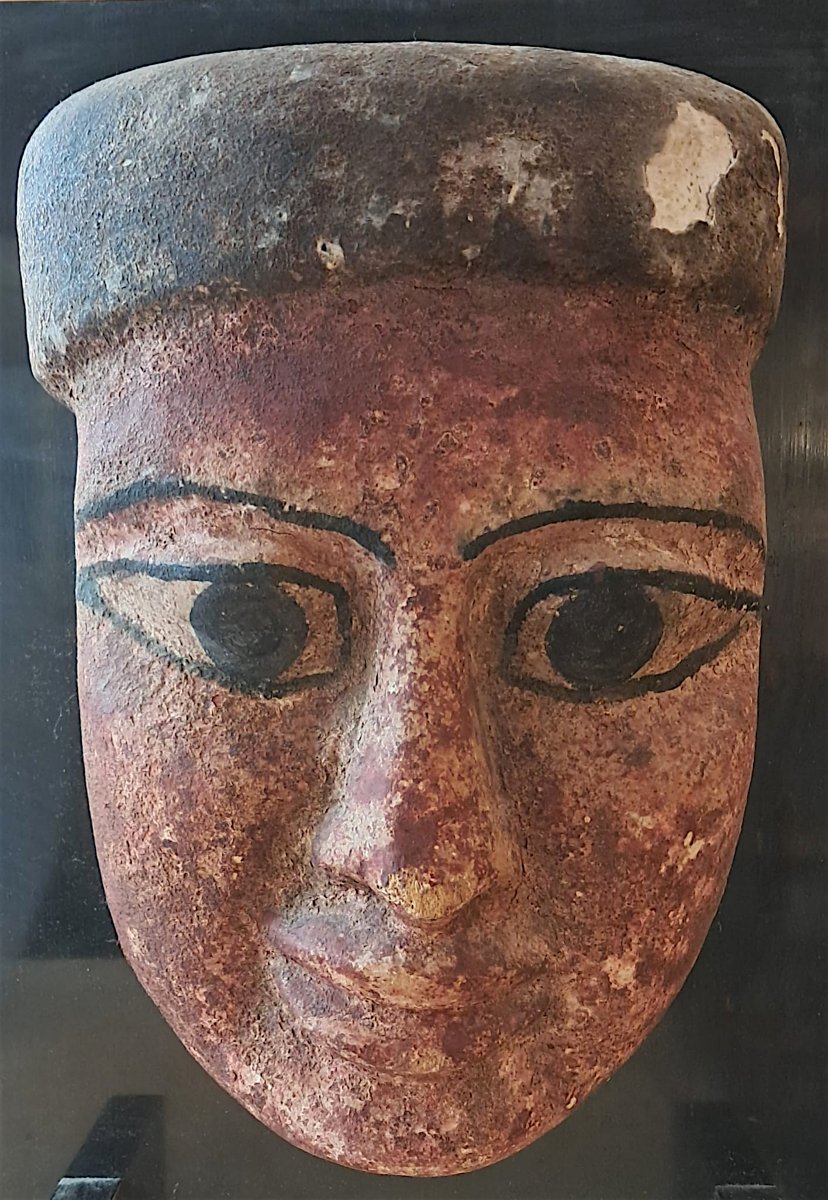 Masque funéraire, Egypte, Basse Epoque ou période ptolémaïque-photo-2