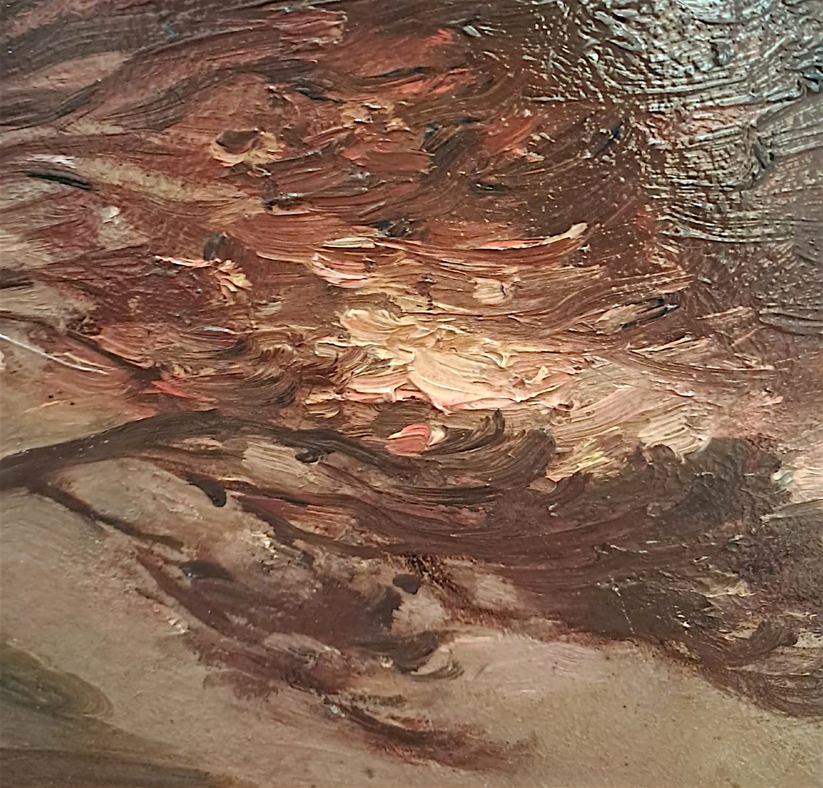 Marcel Dominique Poggioli, vue de Corse, huile sur panneau, début XXe-photo-2