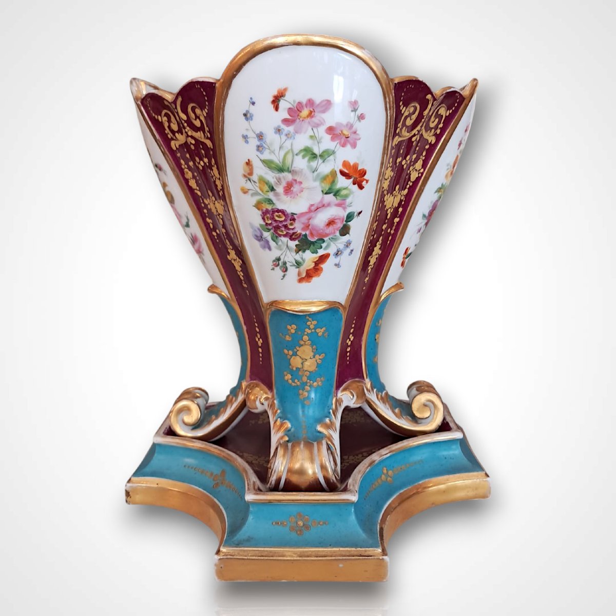 Jacob Petit, jardinière en porcelaine, vers 1840-photo-3