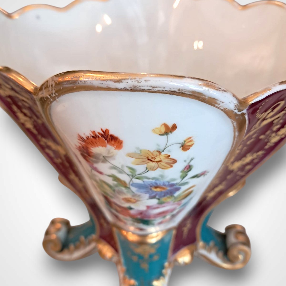 Jacob Petit, jardinière en porcelaine, vers 1840-photo-6