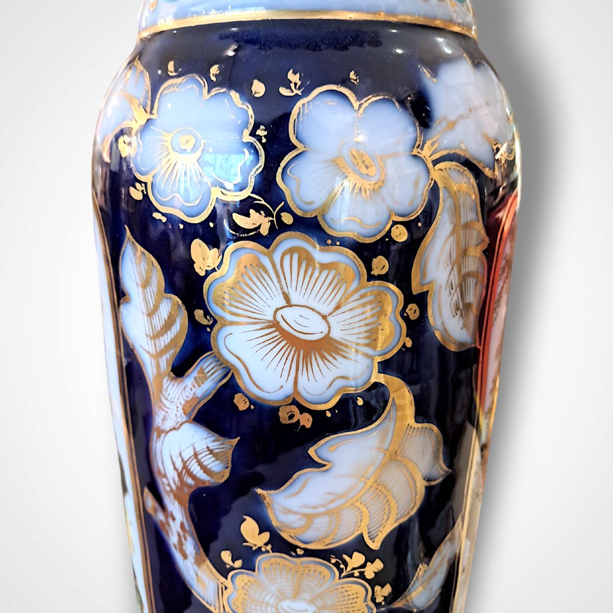 Pair Of Paris Porcelain Vases With Bronze Mounts, 19th Century-photo-3