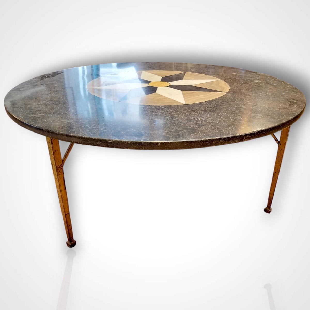 70s Round Coffee Table-photo-4