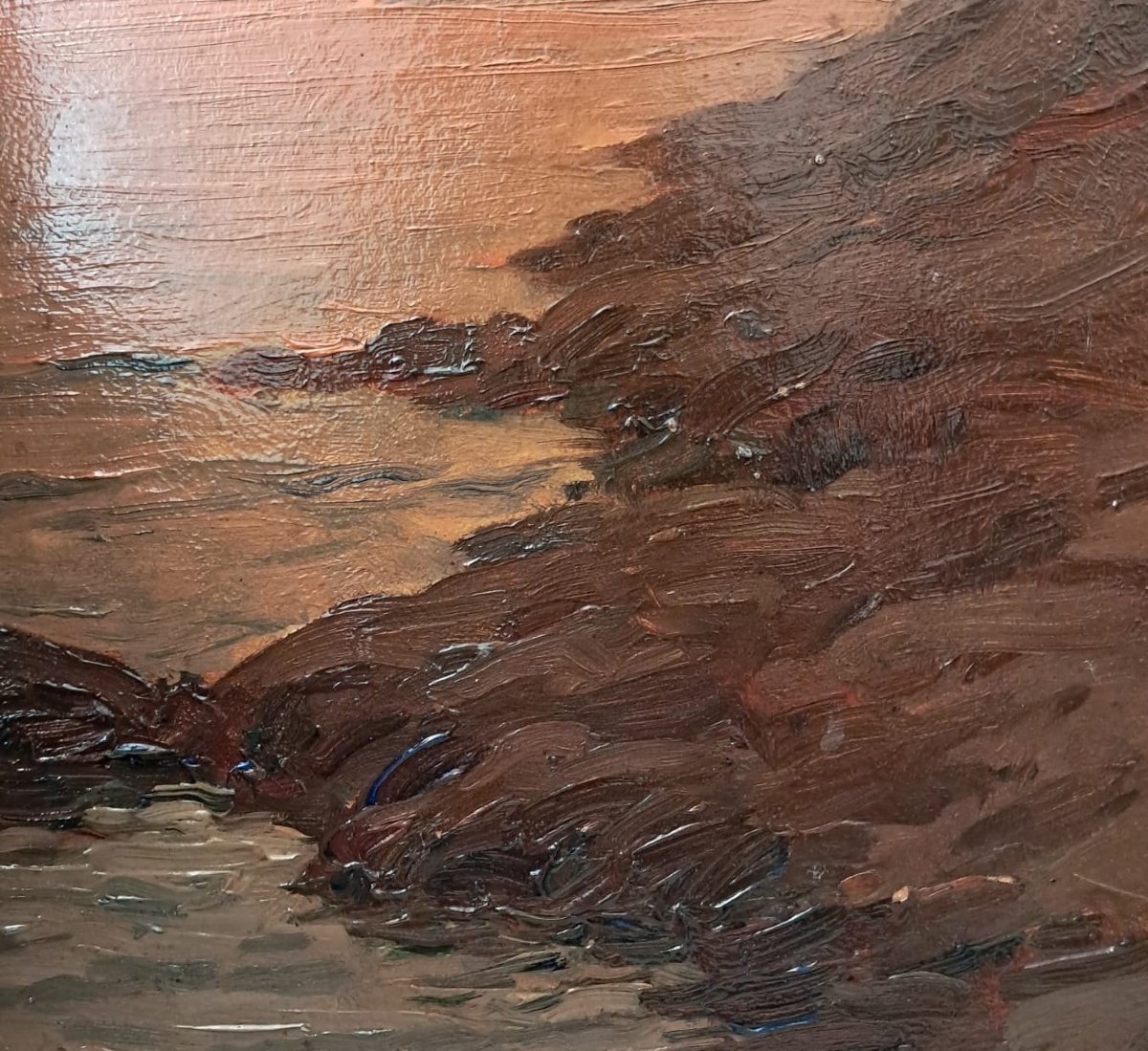 Marcel Dominique Poggioli, View Of Corsica, Oil On Panel, Early 20th Century-photo-3