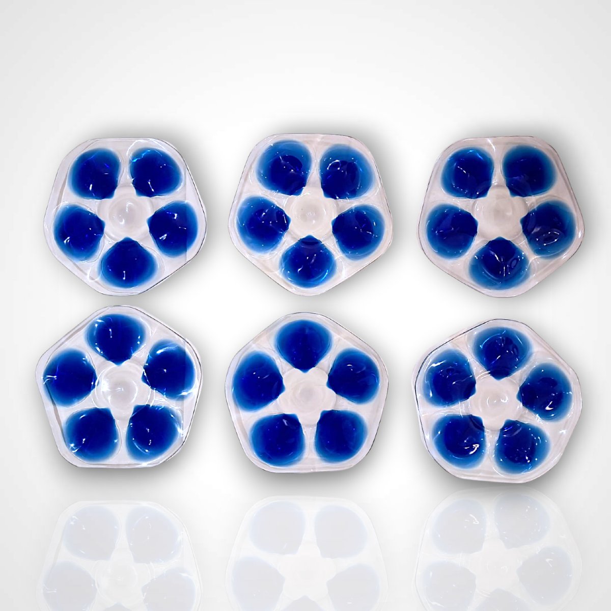 Assiettes à huîtres, Lalique, XXe