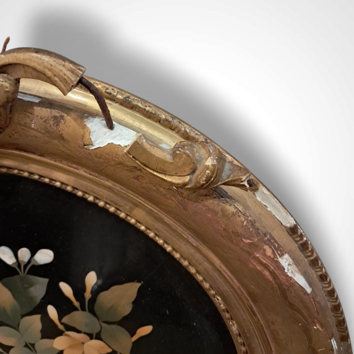 Tondo Hardstone Marquetry, Florence, Italy, 19th Century-photo-4
