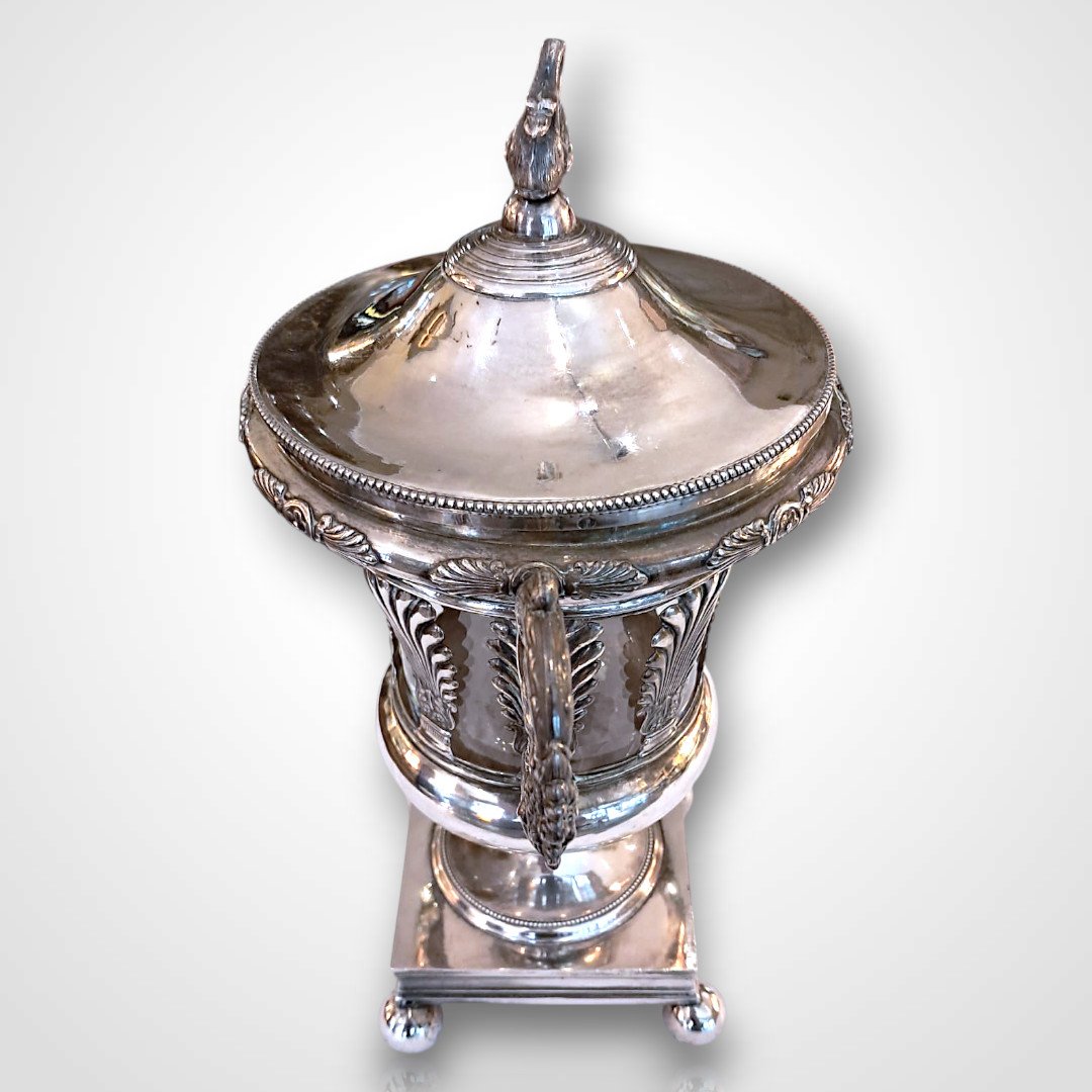 Silver Jam Dish, 19th Century-photo-3