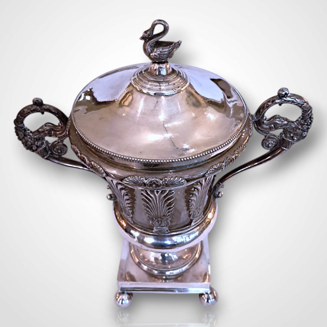 Silver Jam Dish, 19th Century-photo-4