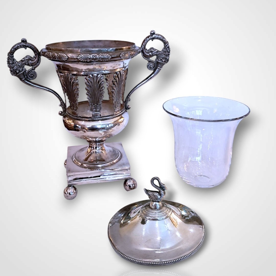 Silver Jam Dish, 19th Century-photo-1