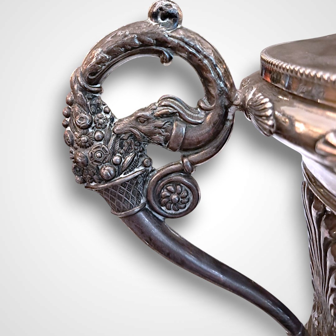 Silver Jam Dish, 19th Century-photo-2