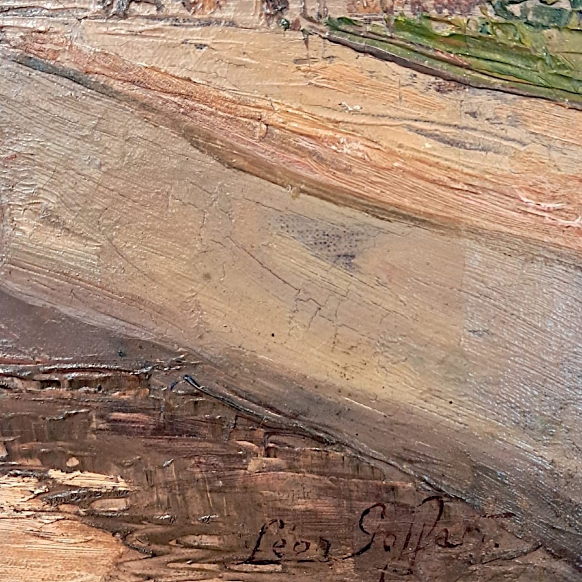 Léon Goffart, vue d’un port, fin XIXe-début XXe-photo-3