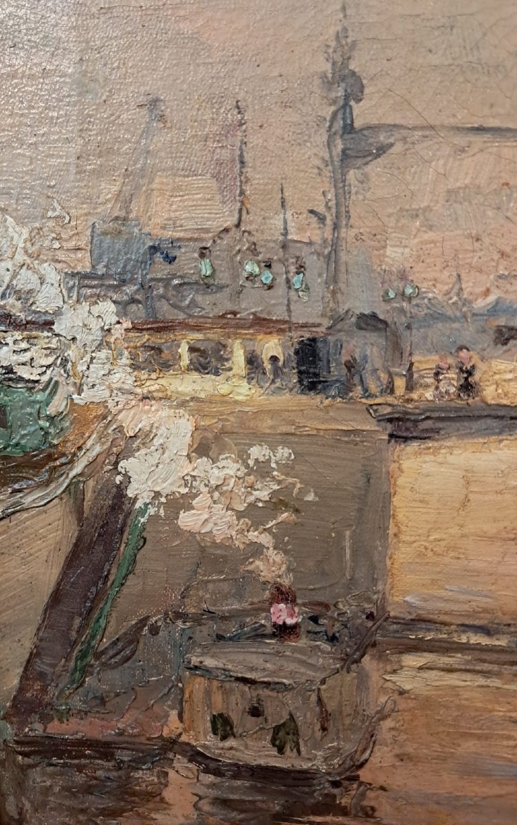 Léon Goffart, vue d’un port, fin XIXe-début XXe-photo-1