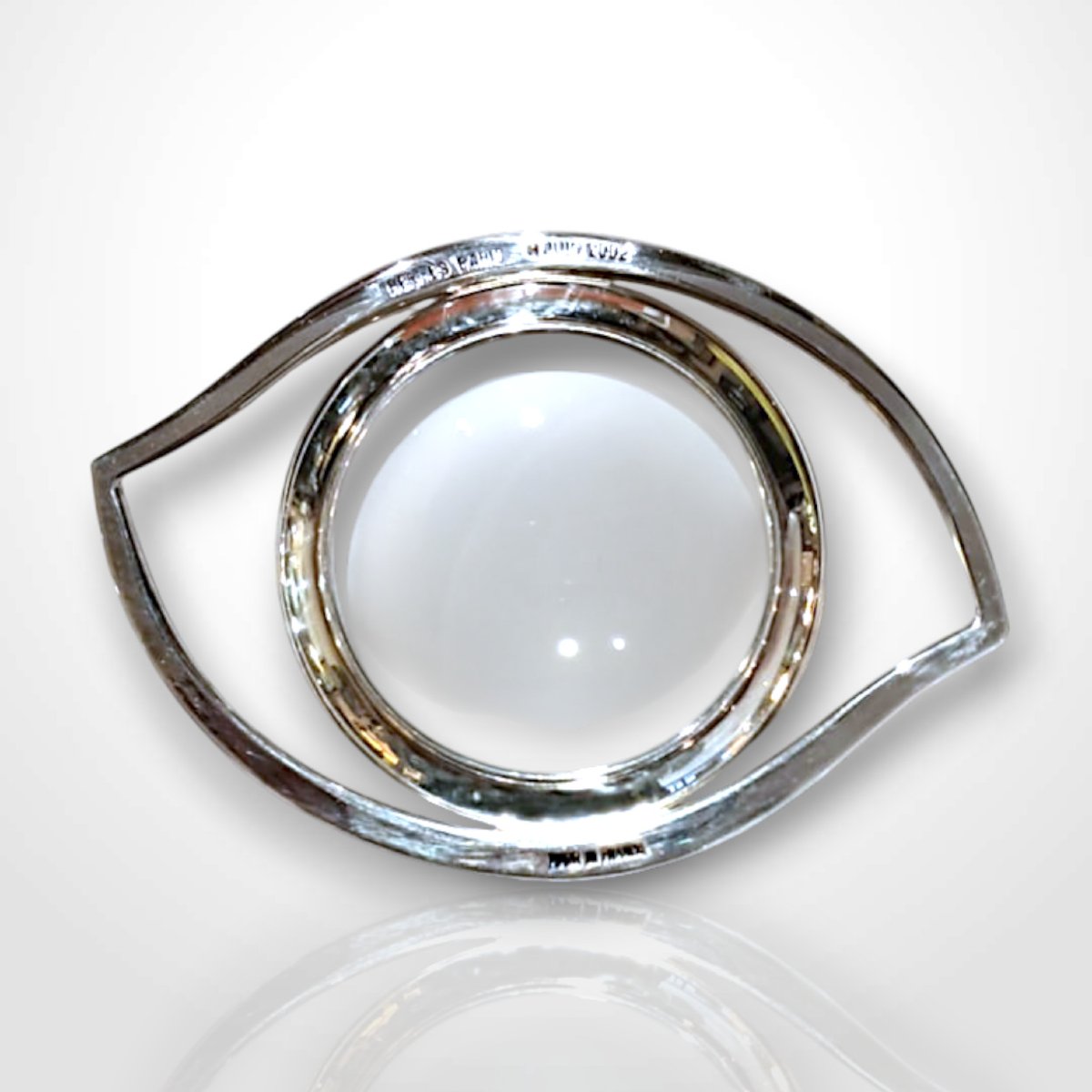 Loupe oeil d’Horus, Hermès, métal argenté, XXe-photo-1