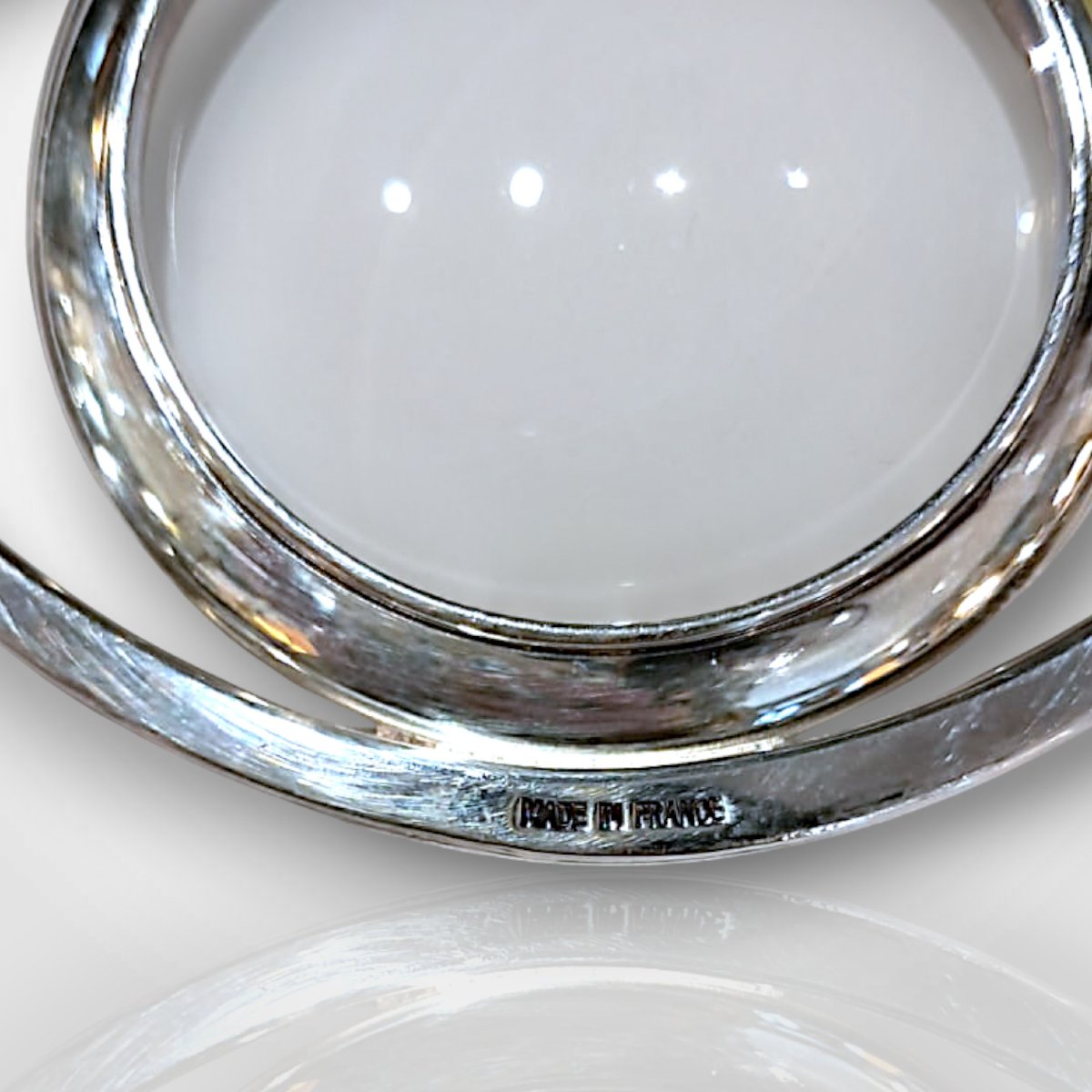Loupe oeil d’Horus, Hermès, métal argenté, XXe-photo-2