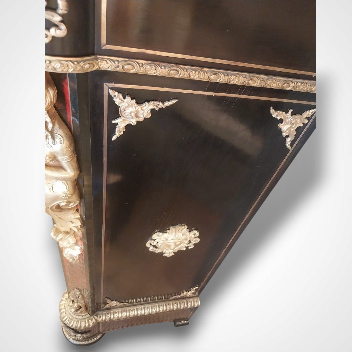 Meuble d’appui de style Boulle, XIXe-photo-1