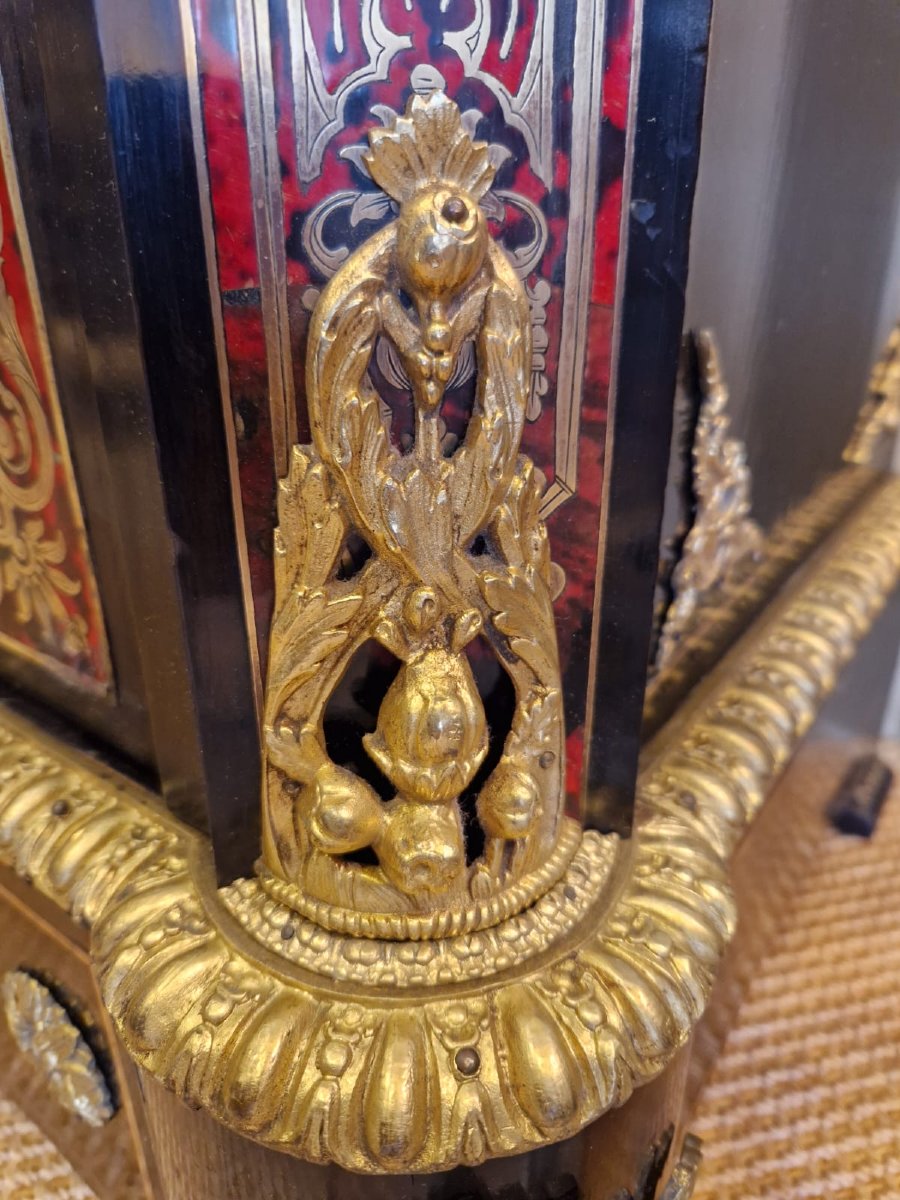 Meuble d’appui de style Boulle, XIXe-photo-8