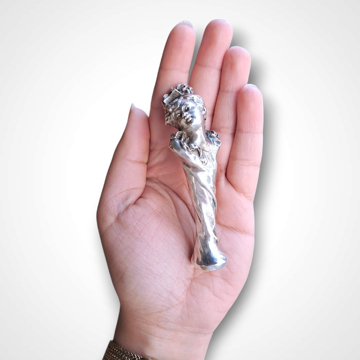 Cachet en argent, fin XIXe-début XXe-photo-1