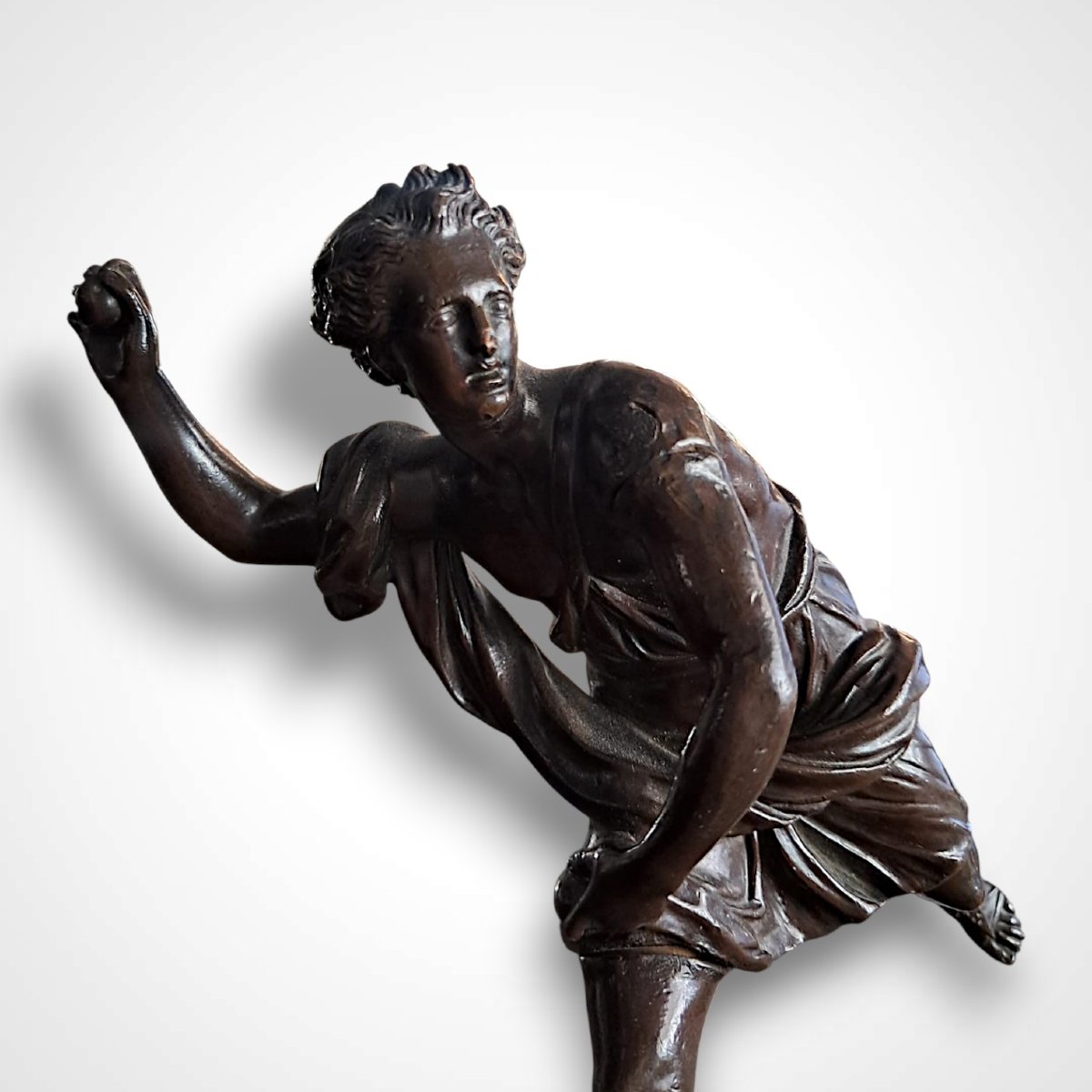 Statuette Hippomène par Nicolas Ier Coustou, fin XVIIIème siècle-photo-1
