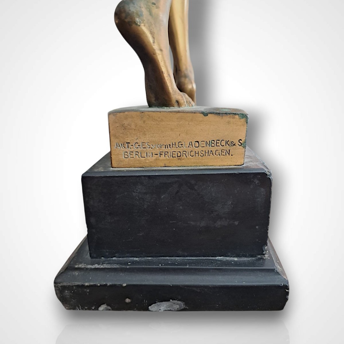 Rudolf Marcuse, bacchante, bronze, début XXe-photo-5