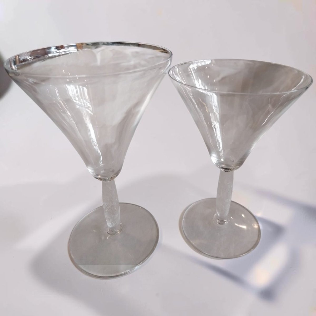 René Lalique (1860-1945), ensemble de verres modèle Logelbach, XXe-photo-2