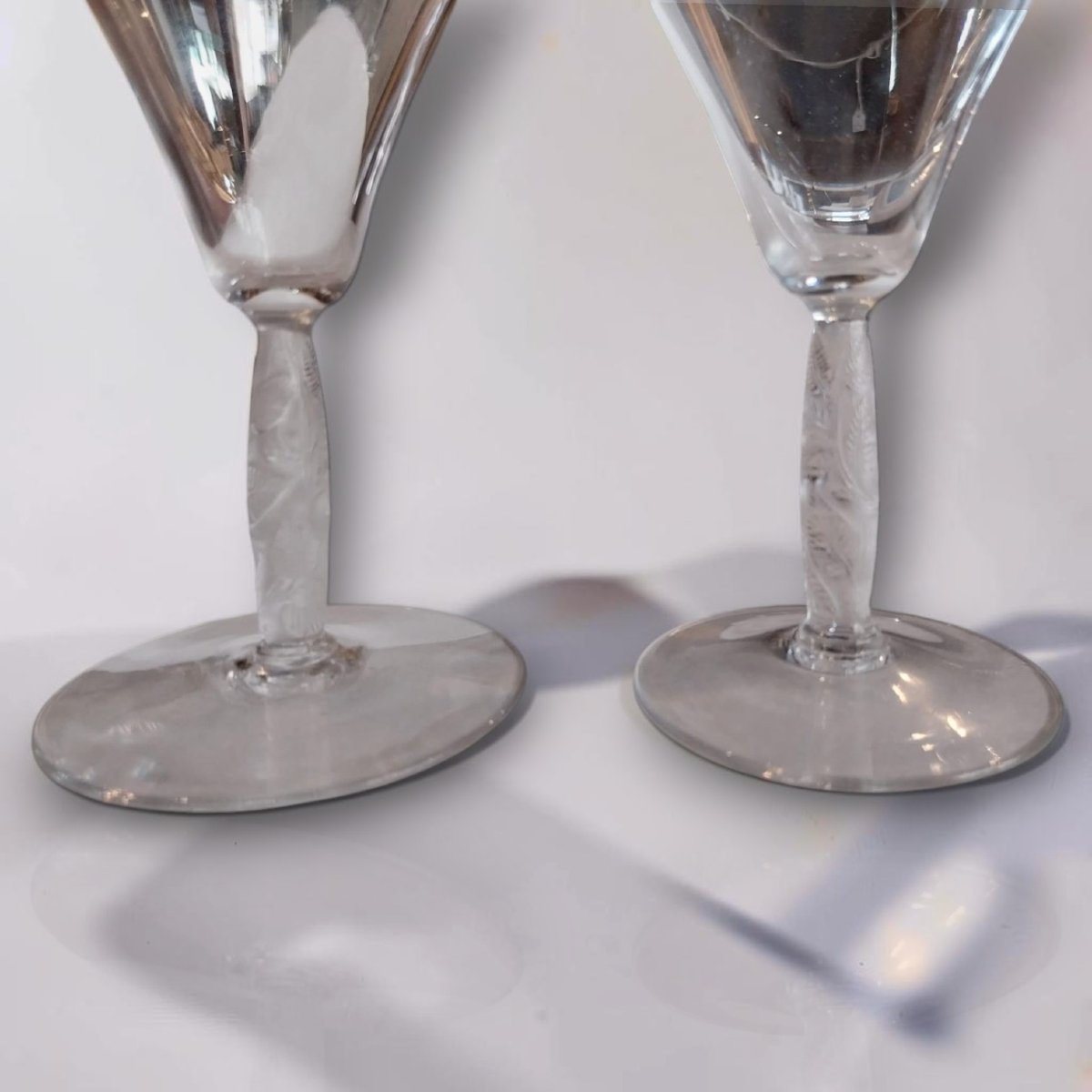 René Lalique (1860-1945), ensemble de verres modèle Logelbach, XXe-photo-3