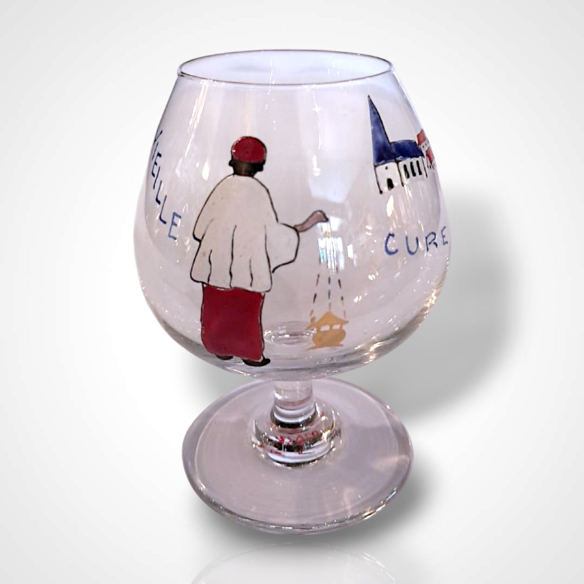 Delvaux Paris, verres à liqueur peints, 1ère moitié du XXe-photo-3