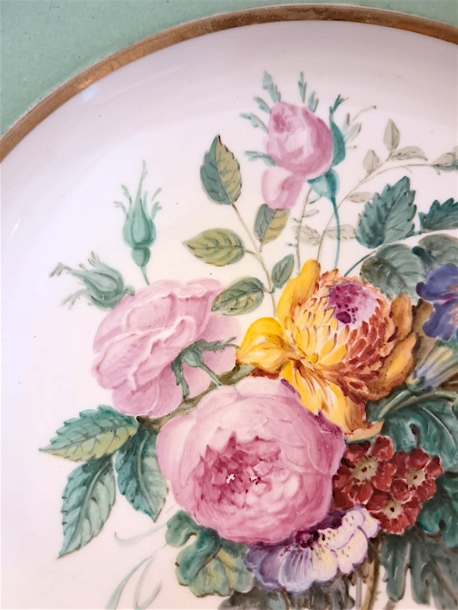 Ensemble d’assiettes en porcelaine de Paris, XIXe-photo-7
