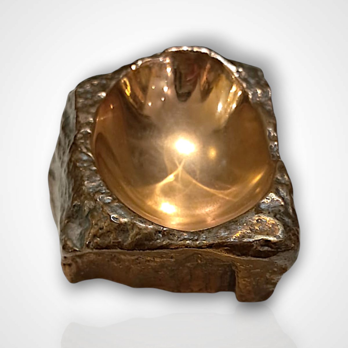 Dans le goût de Monique Gerber, vide-poche en bronze, XXe-photo-3