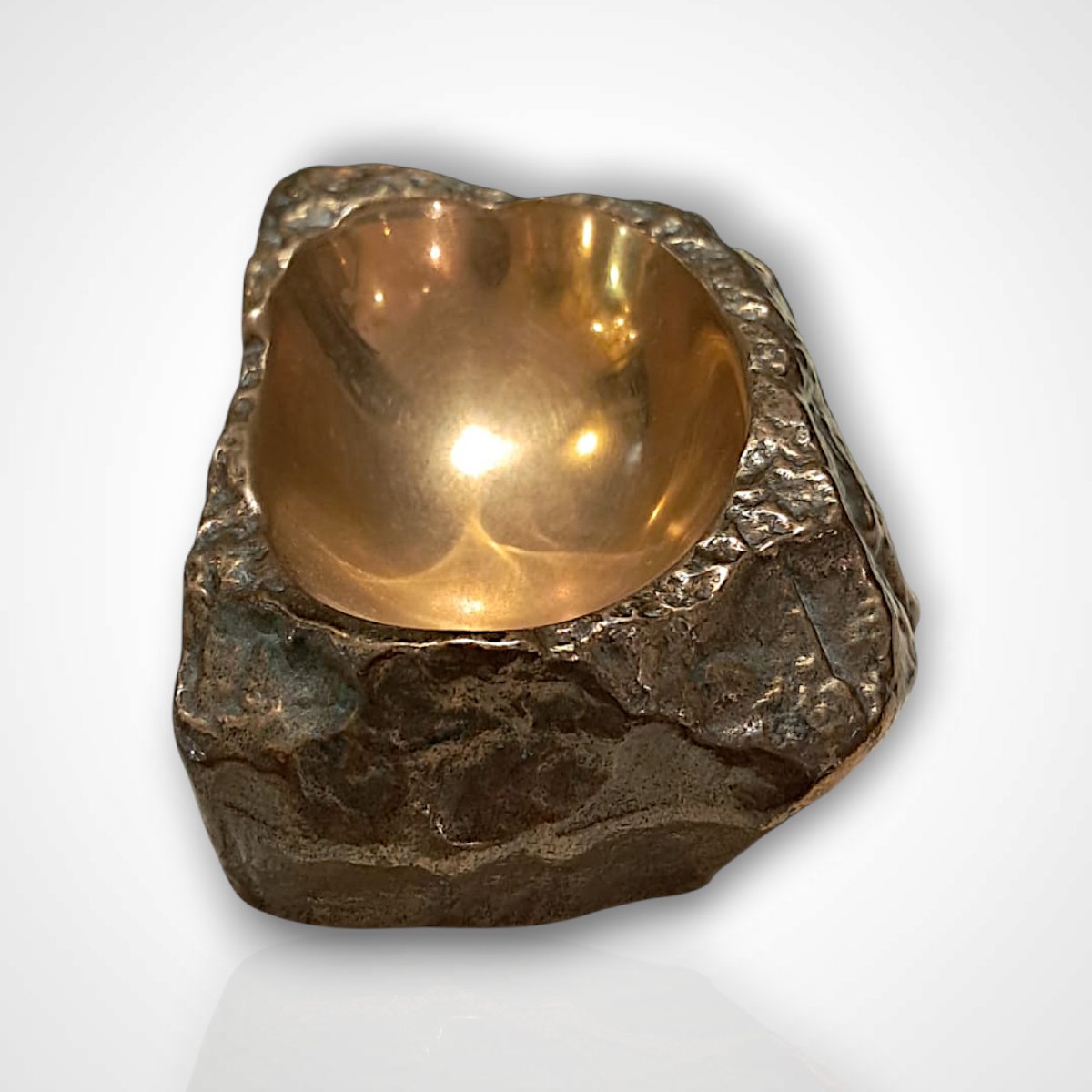 Dans le goût de Monique Gerber, vide-poche en bronze, XXe-photo-4