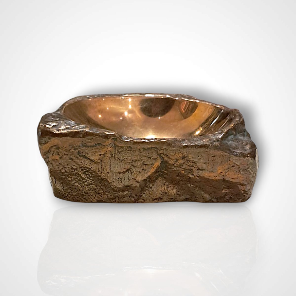 Dans le goût de Monique Gerber, vide-poche en bronze, XXe-photo-2
