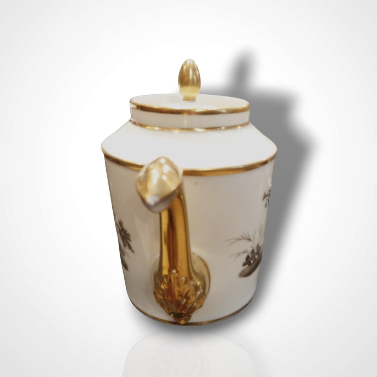 Parisian Porcelain Coffee Set, 19th Century-photo-1