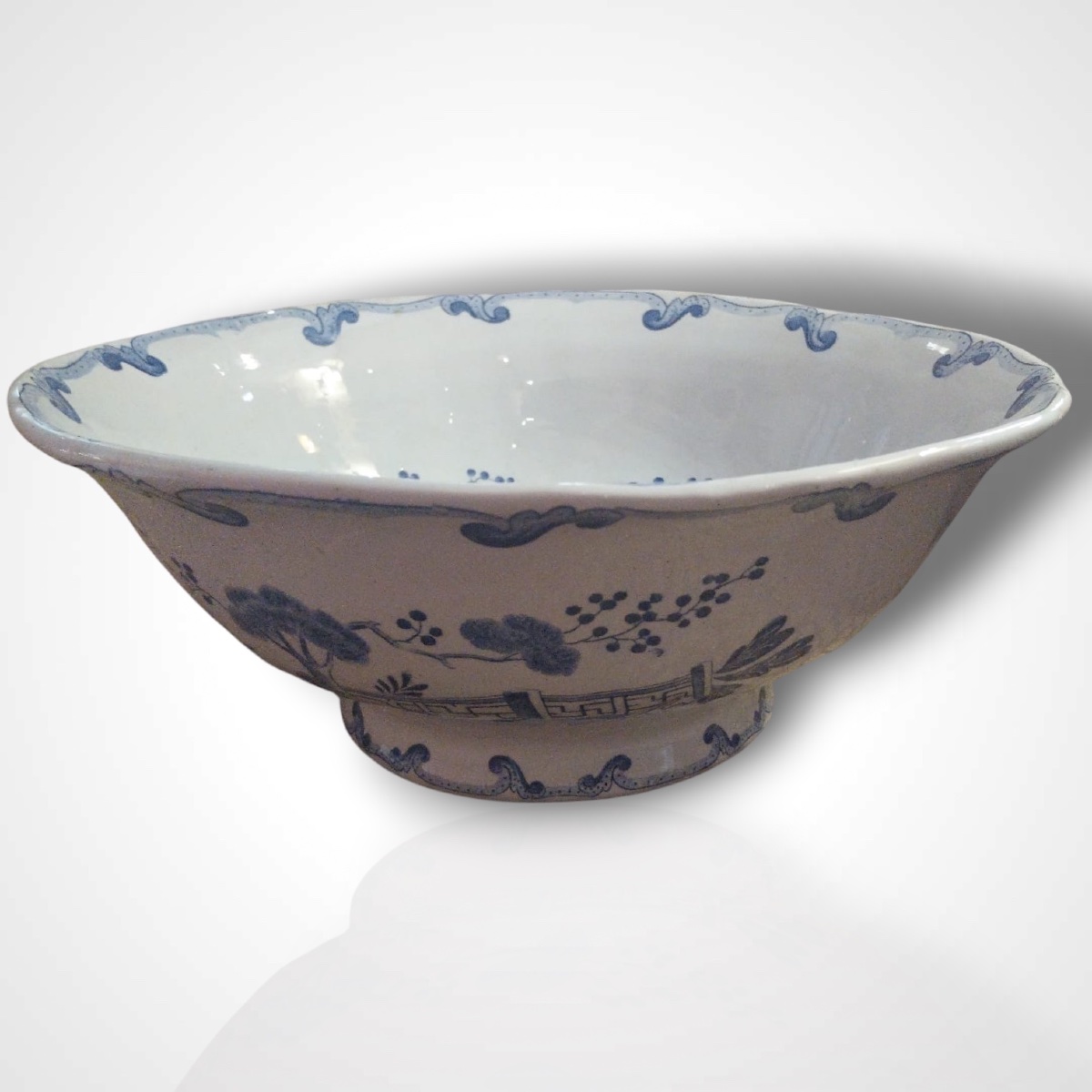 Creil And Montereau, Earthenware Set, Iron-glazed, “dutch” Style, 19th Century-photo-4