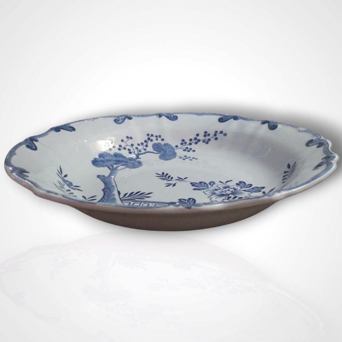 Creil And Montereau, Earthenware Set, Iron-glazed, “dutch” Style, 19th Century-photo-6