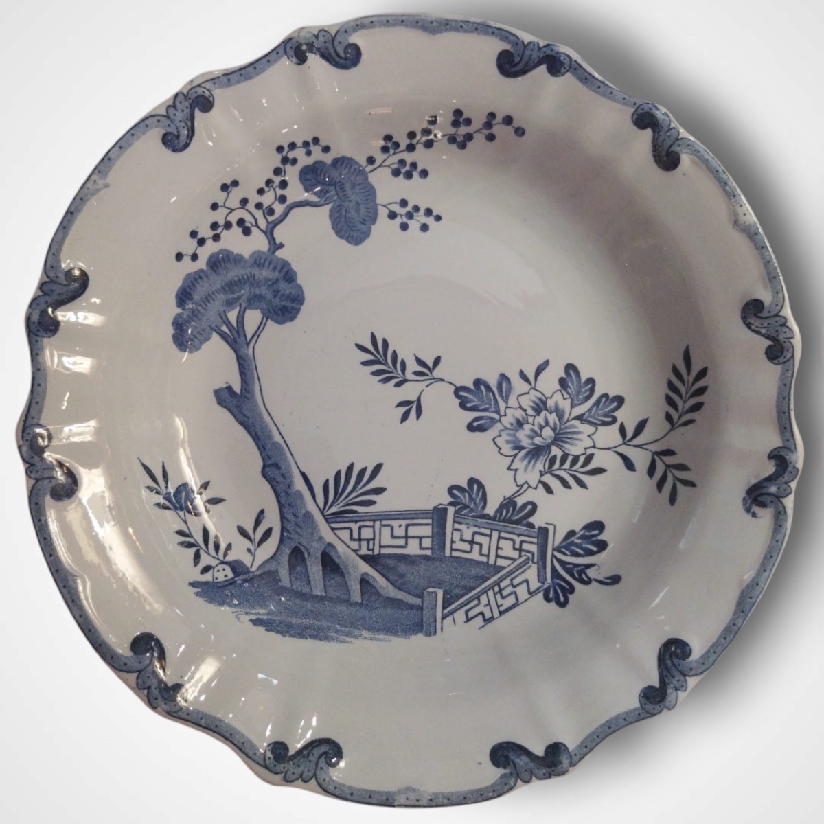 Creil And Montereau, Earthenware Set, Iron-glazed, “dutch” Style, 19th Century-photo-7