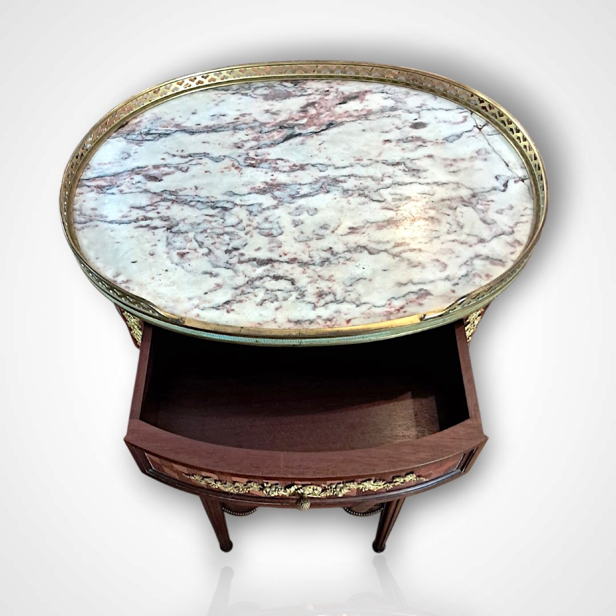 Louis XVI-style Gueridon Table, Early 20th Century-photo-3