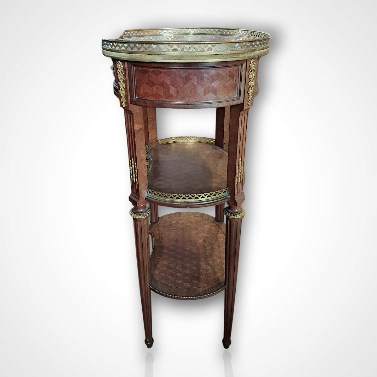 Louis XVI-style Gueridon Table, Early 20th Century-photo-4