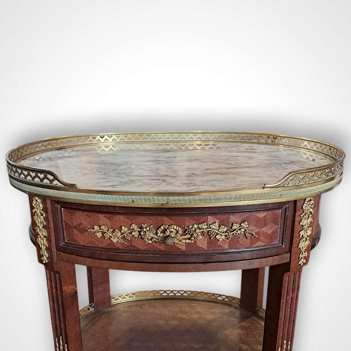 Louis XVI-style Gueridon Table, Early 20th Century-photo-3