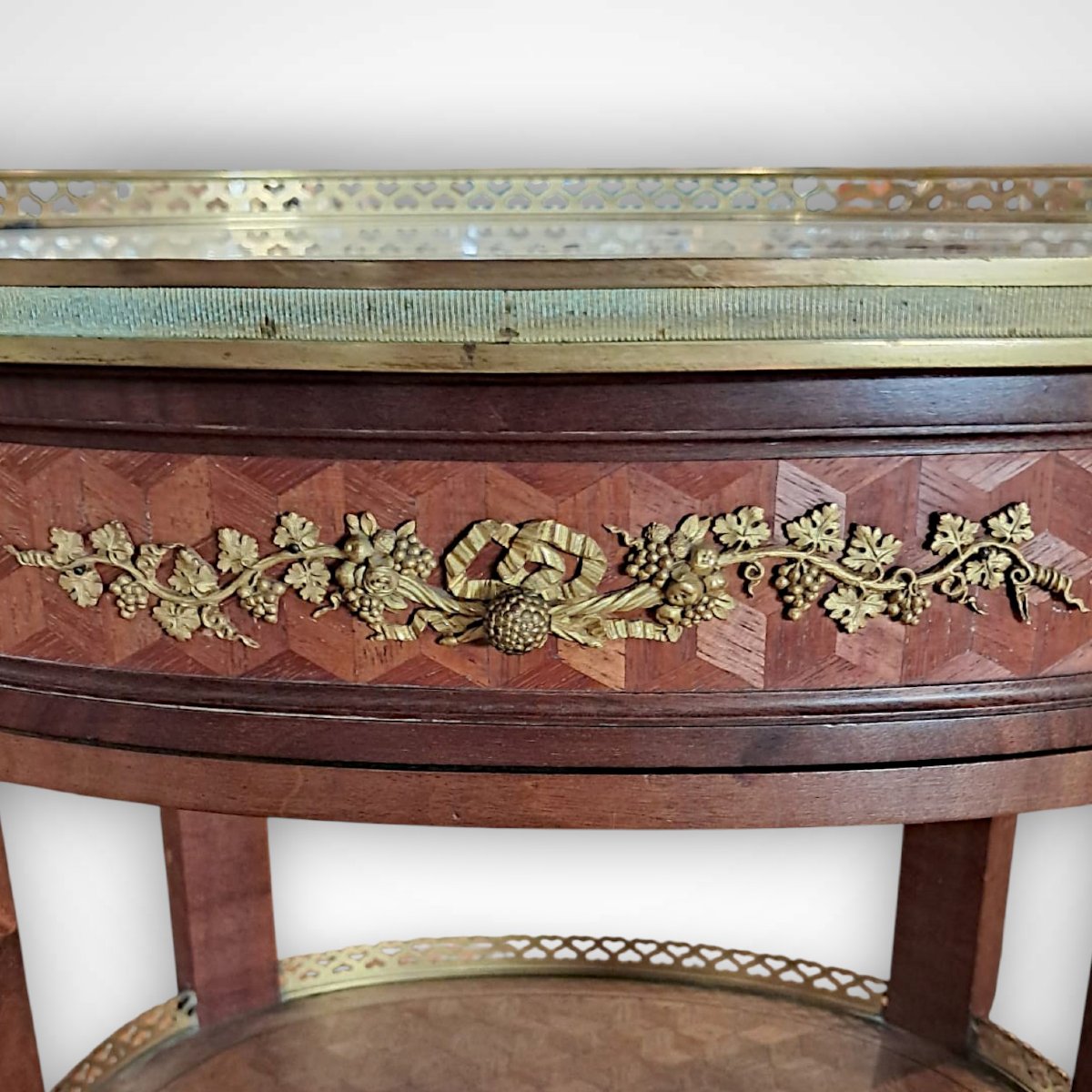 Louis XVI-style Gueridon Table, Early 20th Century-photo-5