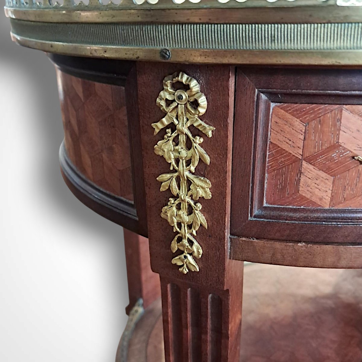 Louis XVI-style Gueridon Table, Early 20th Century-photo-6